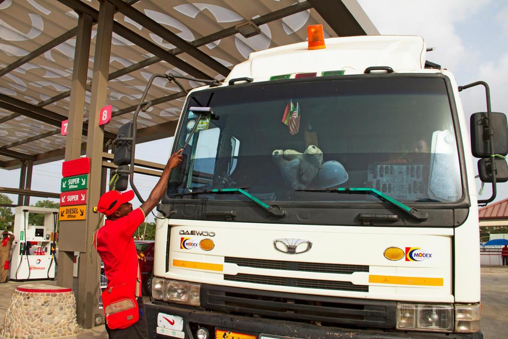 The Tema Hospital Rd service station in Tema, Ghana