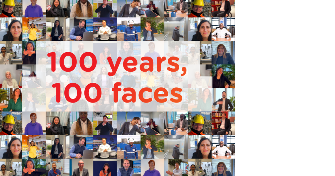 100 years, 100 faces